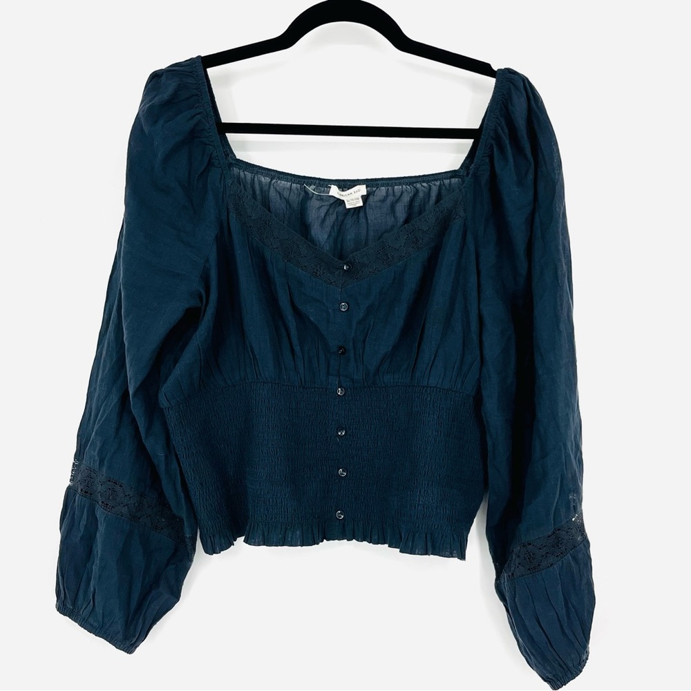 American Eagle XL Gray Blouse